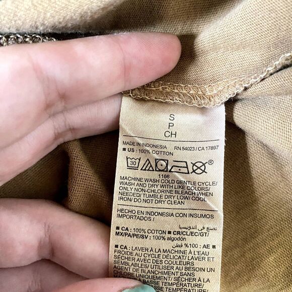 NWT Old‎ Navy EveryWear Puff Sleeve Top LS Tee Spiced Saffron Tan Size Small - Picture 6 of 6